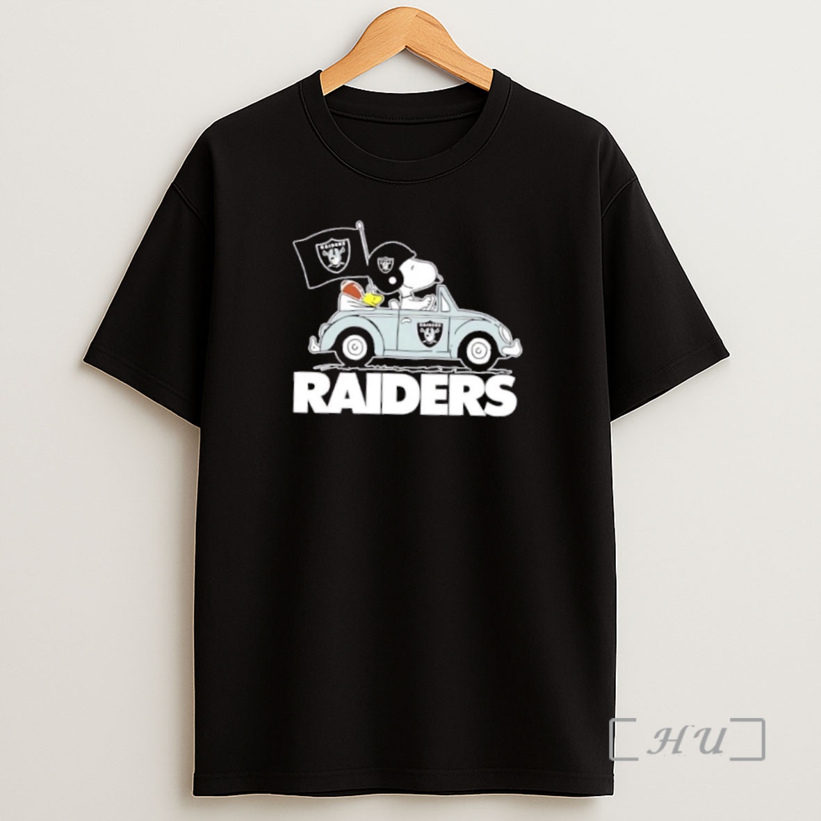 Officials Snoopy And Woodstock Driving Car Las Vegas Raiders Football Premium Shirt Sweatshirt Tee