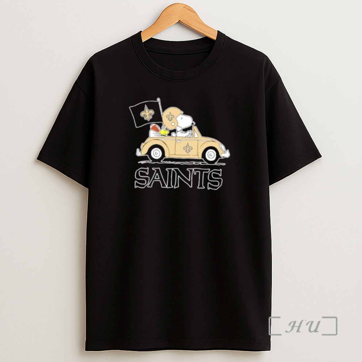 Officials Snoopy And Woodstock Driving Car New Orleans Saints Football Premium Shirt Sweatshirt Tee