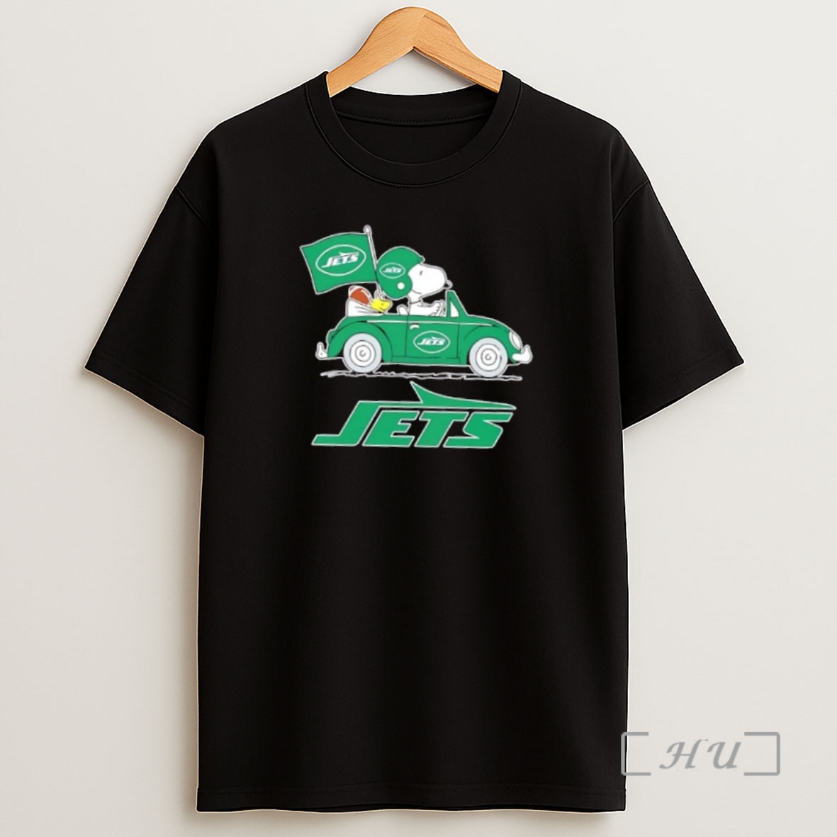 Officials Snoopy And Woodstock Driving Car New York Jets Football Premium Shirt Sweatshirt Tee