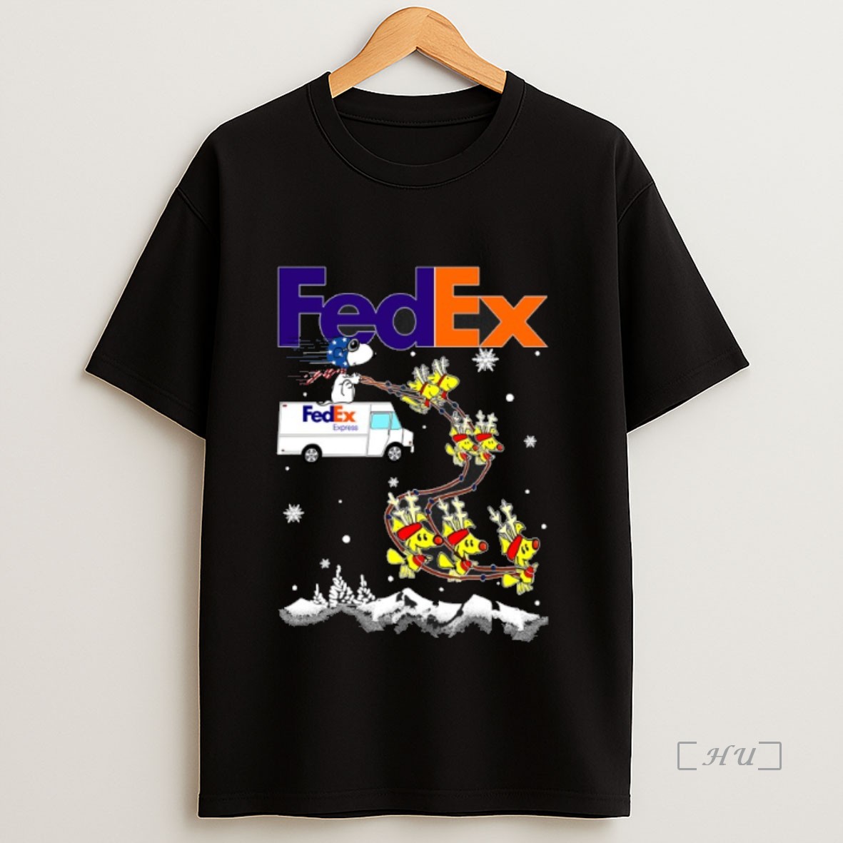 Officials Snoopy And Woodstock Sleigh Fedex Express Christmas 2025 Premium Shirt Sweatshirt Tee