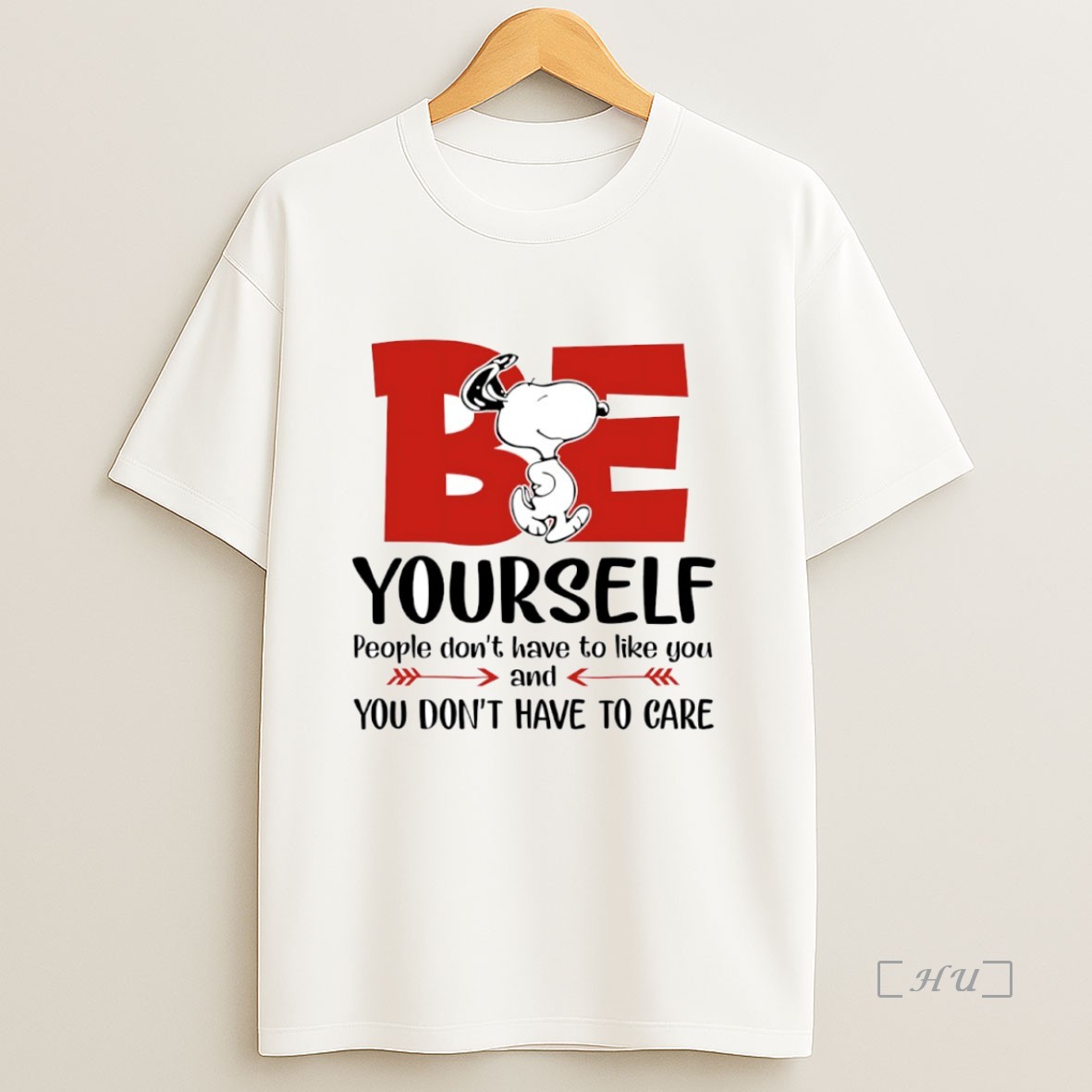 Officials Snoopy Be Yourself People Dont Have To Like You And You Dont Have To Care Circle Premium Shirt Sweatshirt Tee