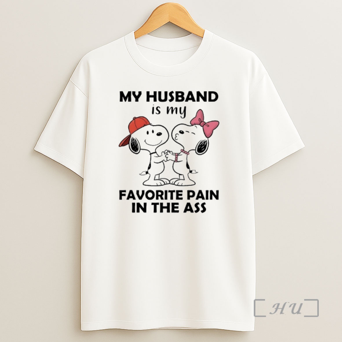 Officials Snoopy Couple My Husband Is My Favorite Pain In The Ass Premium Shirt Sweatshirt Tee