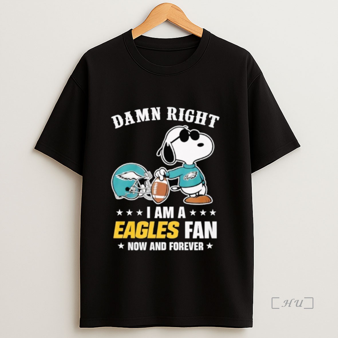 Officials Snoopy Damn Right I Am A Philadelphia Eagles Fan Now And Forever Premium Shirt Sweatshirt Tee