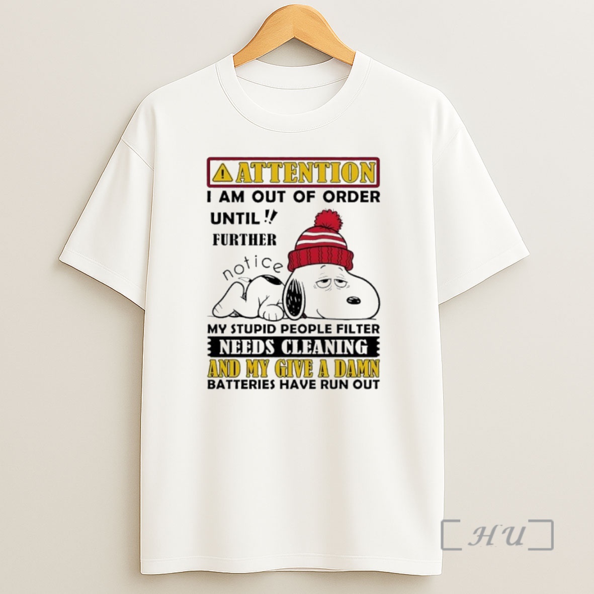 Officials Snoopy My Stupid People Filter Needs Cleaning And My Give A Damn Batteries Have Run Out Premium Shirt Sweatshirt Tee