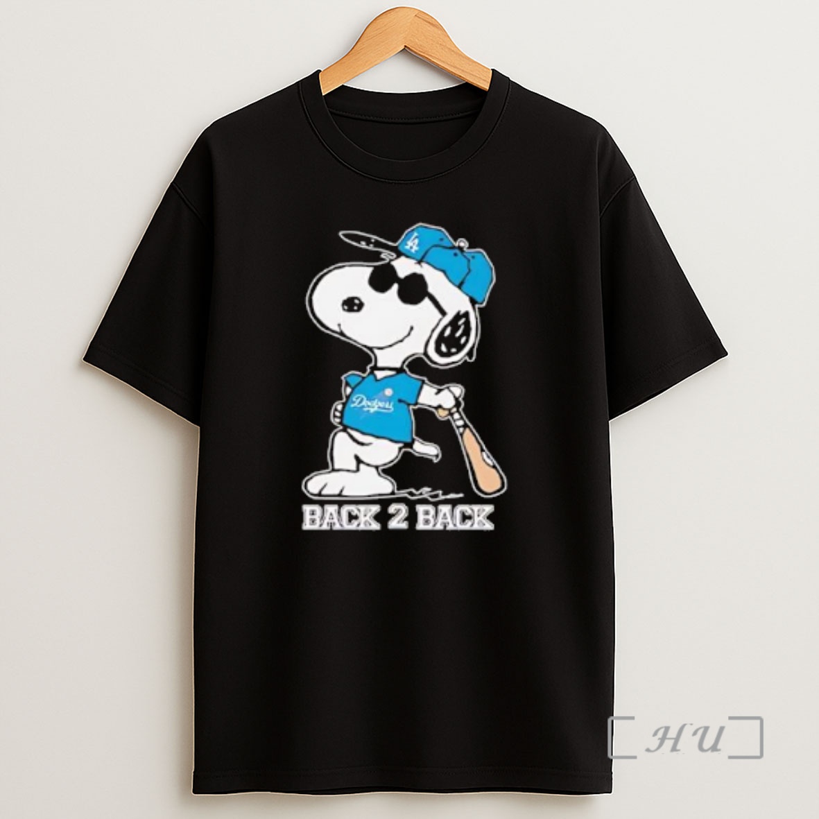 Officials Snoopy Wearing Dodgers Back 2 Back Pose Premium Shirt Sweatshirt Tee