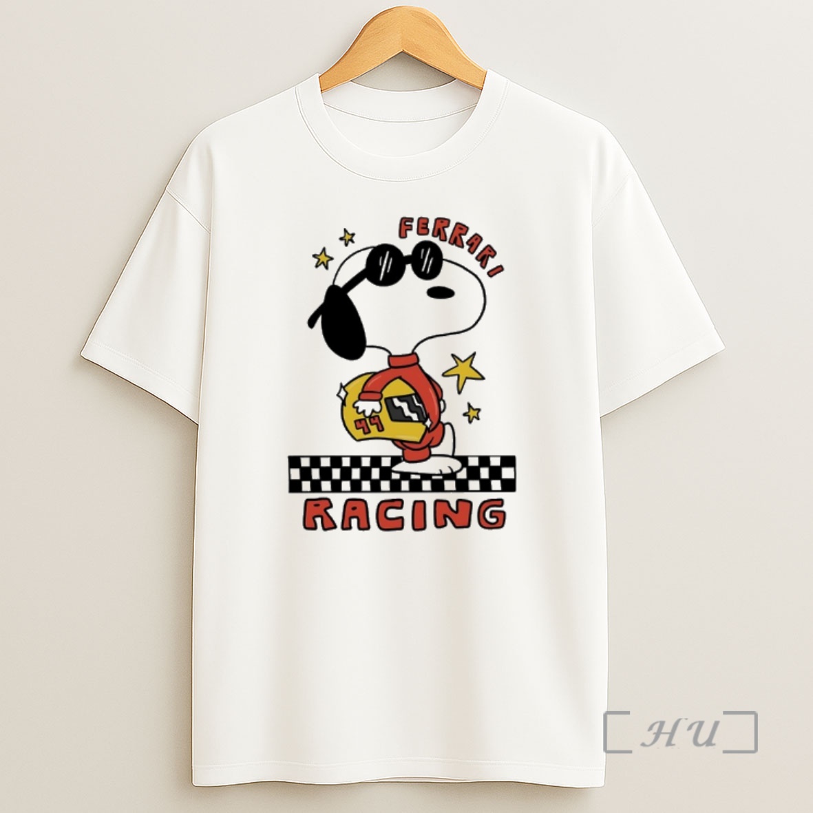 Officials Snoopy X Ferrari Racing 2025 Premium Shirt Sweatshirt Tee