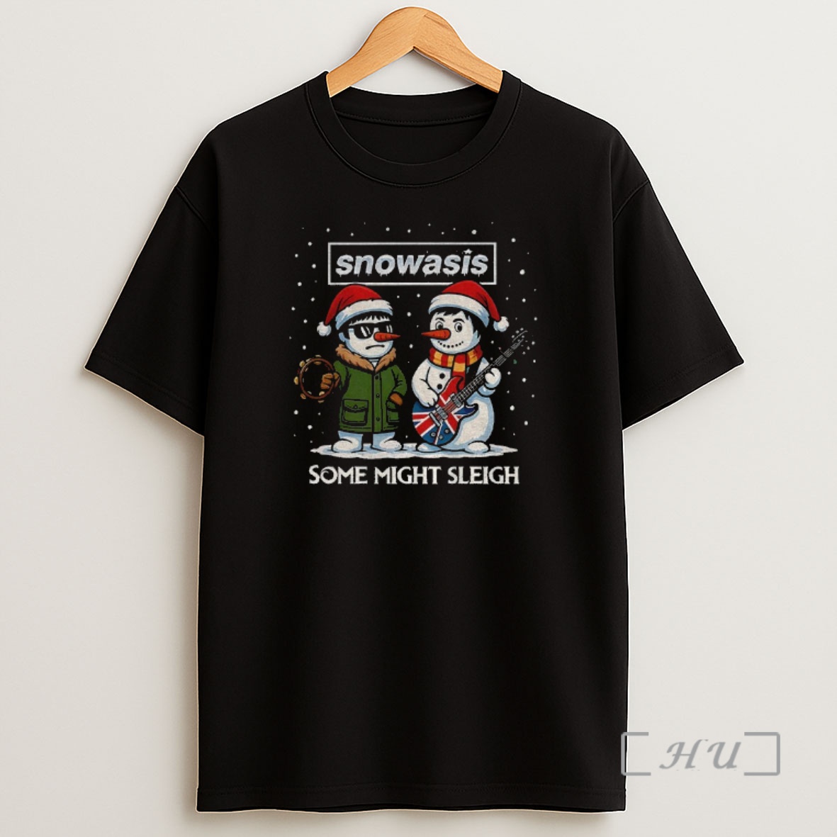 Officials Snowasis Some Might Sleigh Snowman Rock Band Parody Music Lover Xmas Premium Shirt Sweatshirt Tee