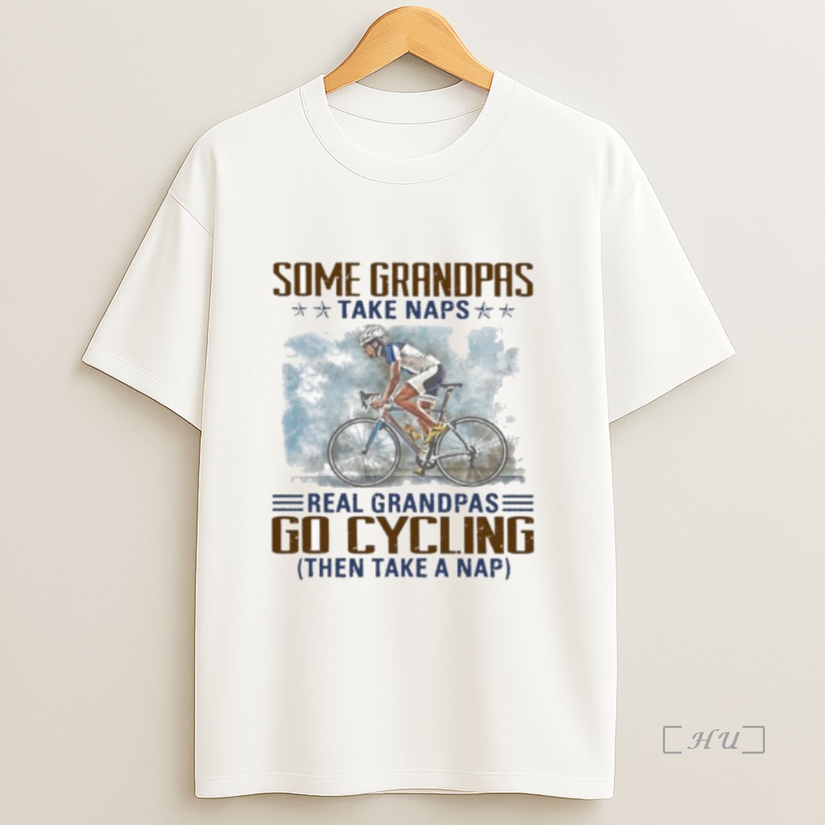 Officials Some Grandpas Take Naps Real Grandpas Go Cycling Then Take A Nap Premium Shirt Sweatshirt Tee