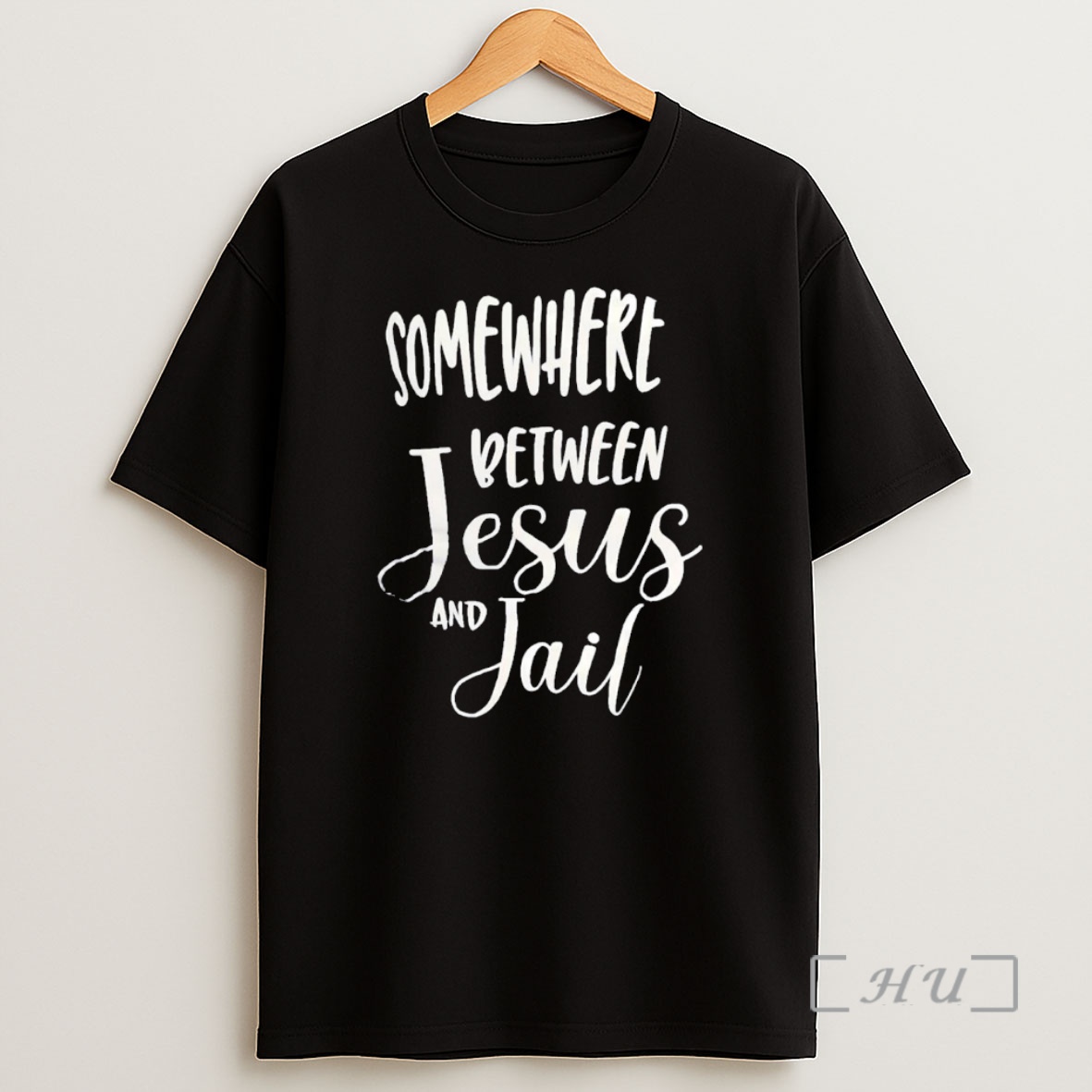 Officials Somewhere Between Jesus And Jail Premium Shirt Sweatshirt Tee