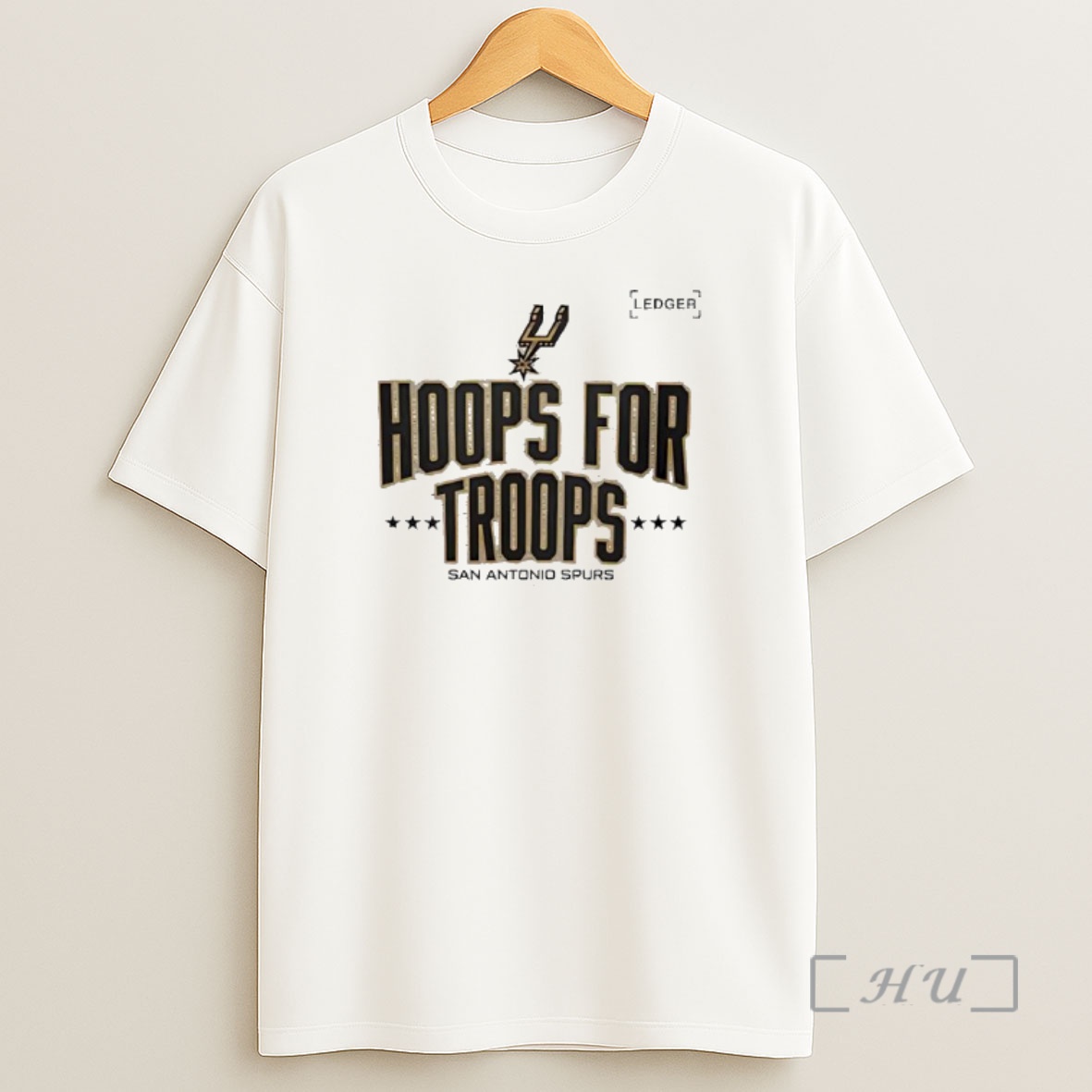 Officials Spurs X Hoops For Troops Premium Shirt Sweatshirt Tee