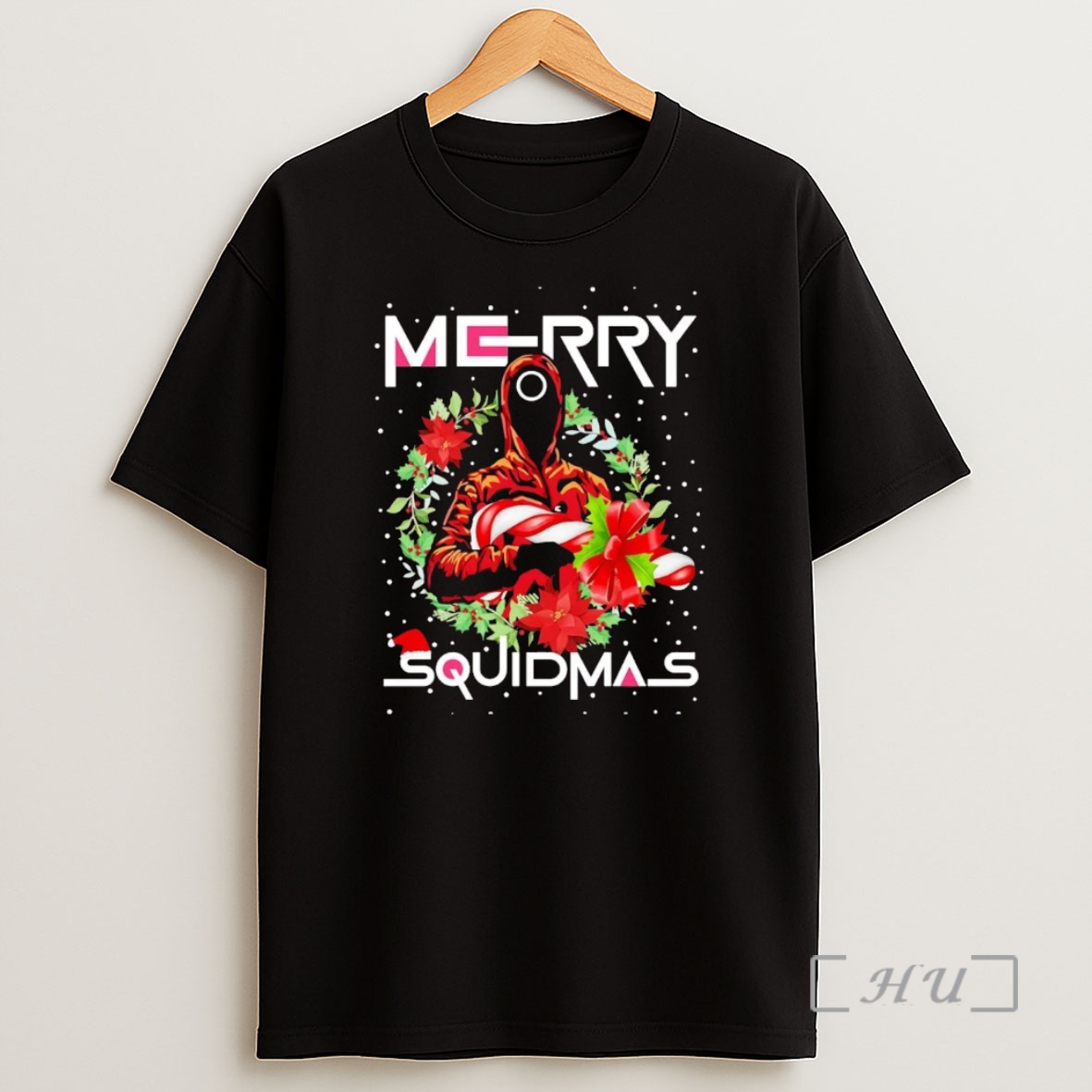Officials Squid Games Merry Squidmas Candy Cane Christmas Premium Shirt Sweatshirt Tee