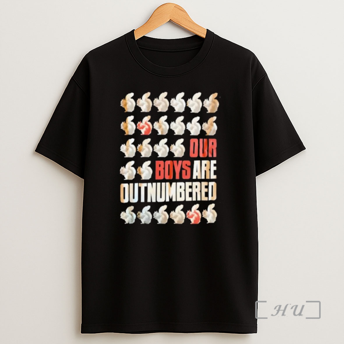 Officials Squirrels Our Boys Are Outnumbered Premium Shirt Sweatshirt Tee