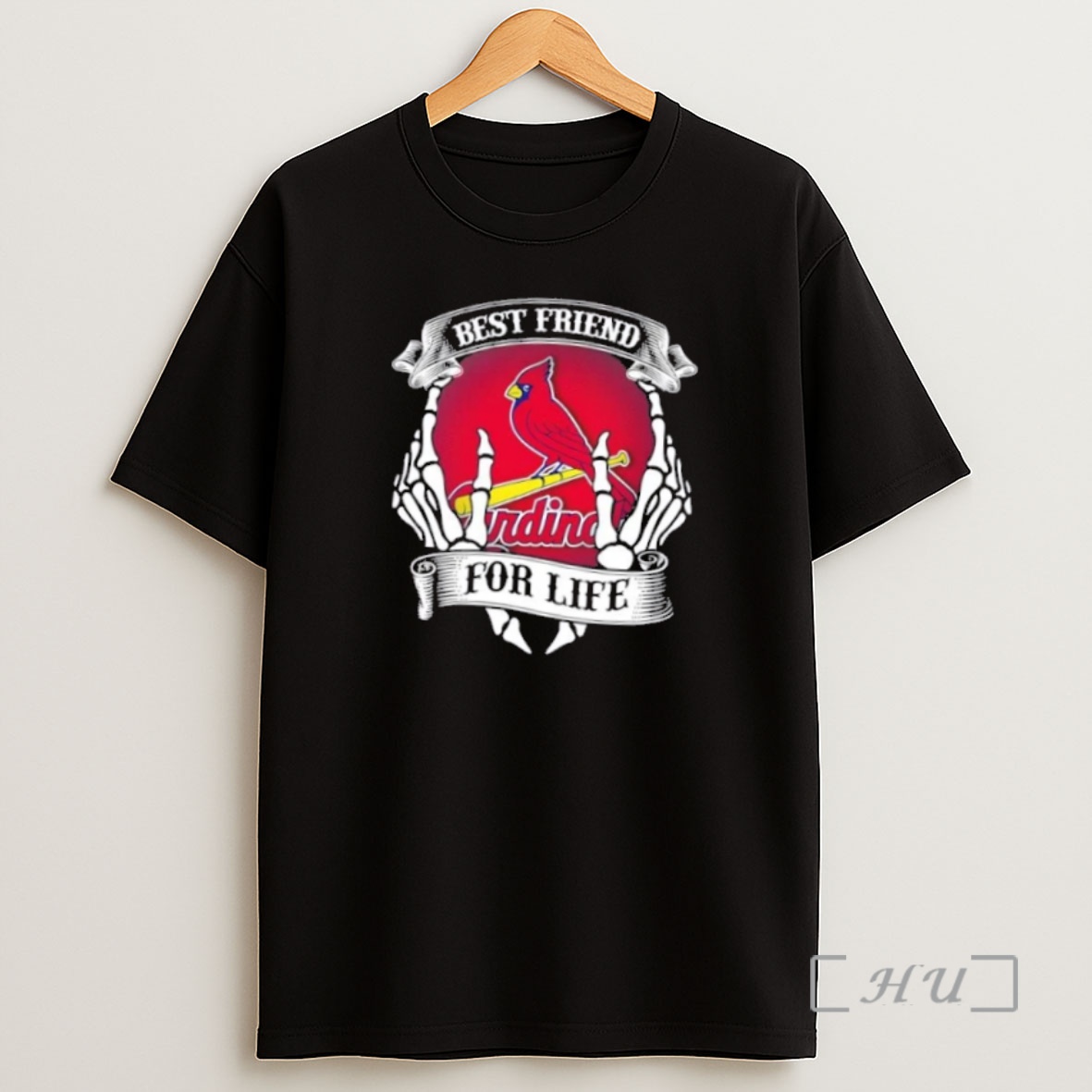 Officials St Louis Cardinals Baseball Best Friend For Life Hands Bones Premium Shirt Sweatshirt Tee