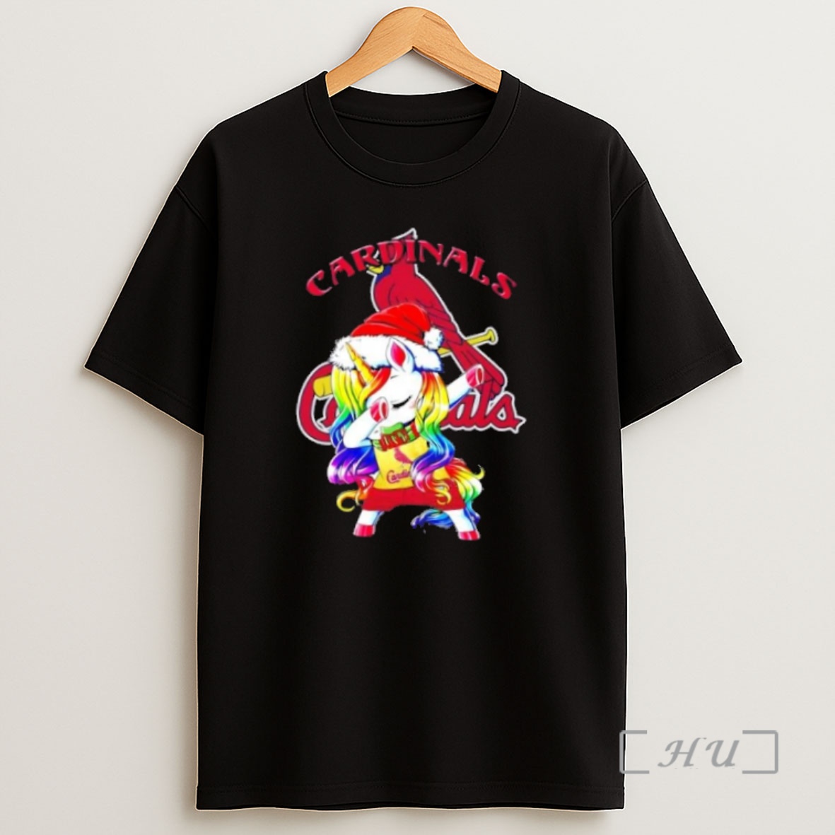 Officials St Louis Cardinals X Unicorn Santa Hat Dabbing Merry Christmas Premium Shirt Sweatshirt Tee