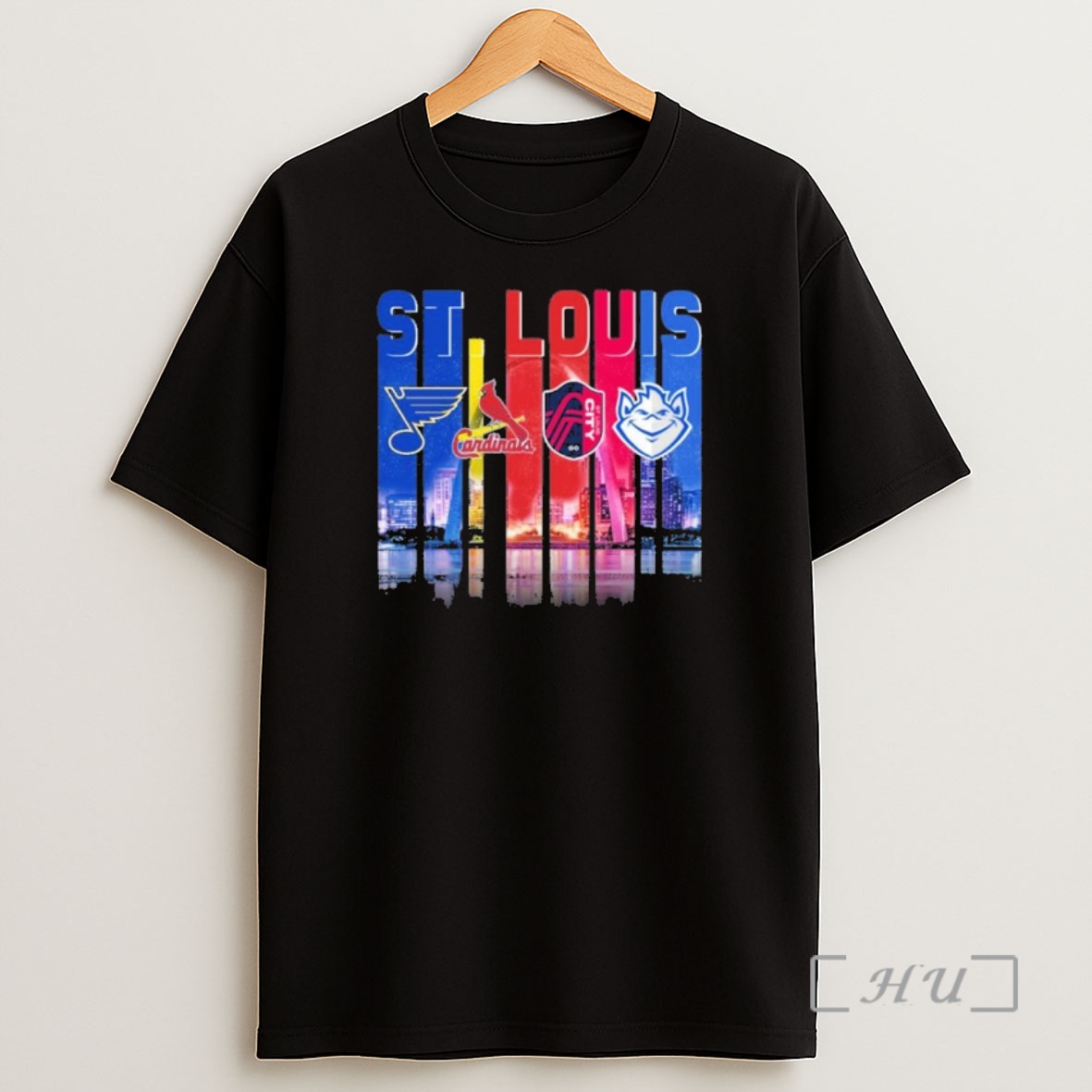 Officials St Louis Sports Teams Logo 2025 Retro Skyline Premium Shirt Sweatshirt Tee