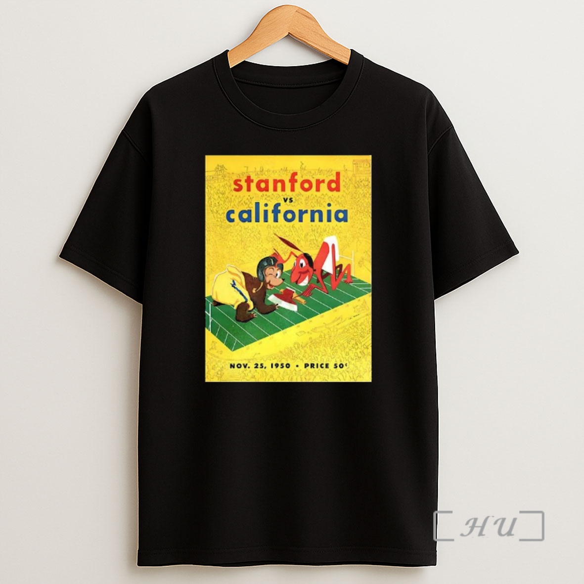 Officials Stanford Indians Vs California Bears Big Game 1950 Mascot Premium Shirt Sweatshirt Tee