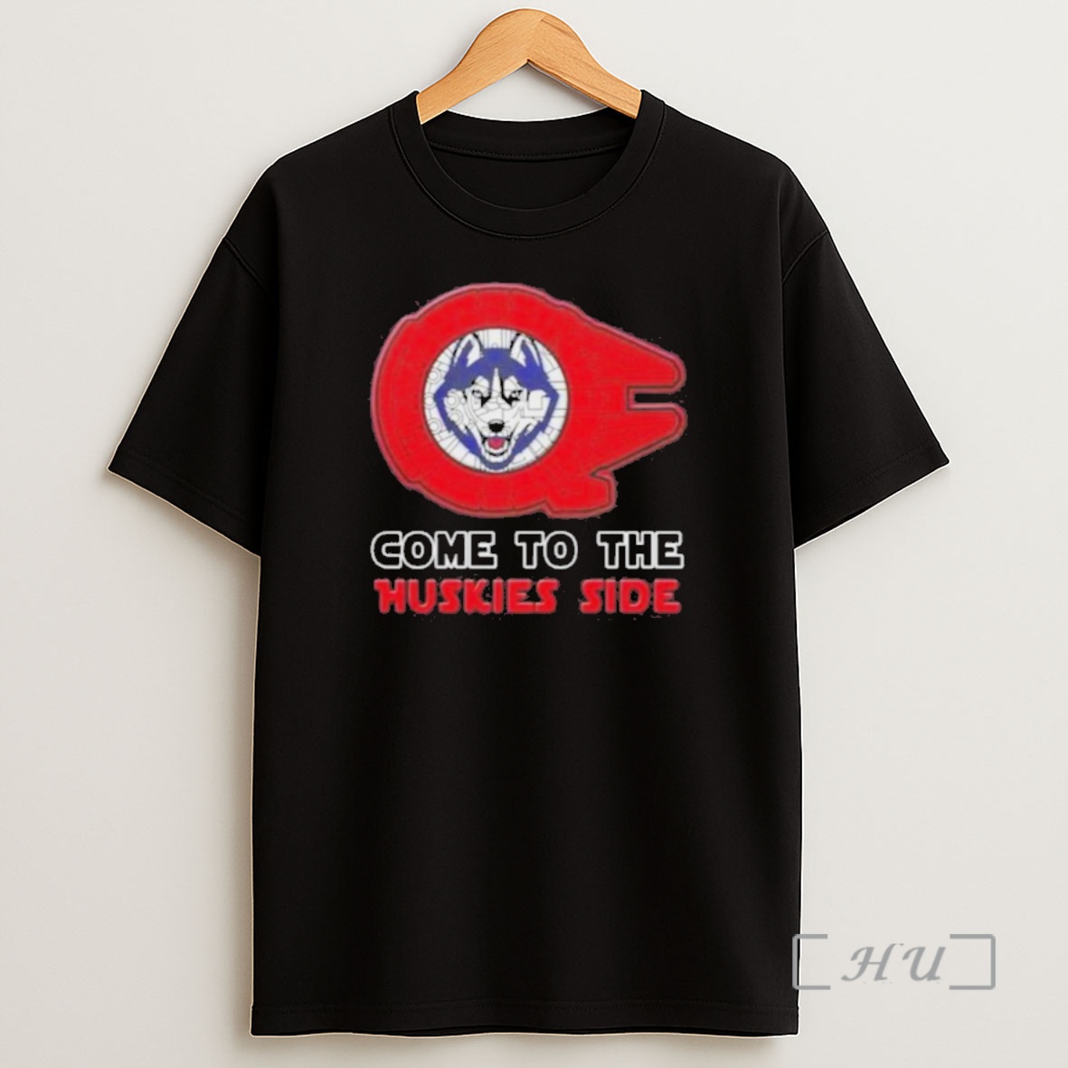 Officials Star Wars Come To The Connecticut Huskies Side Premium Shirt Sweatshirt Tee