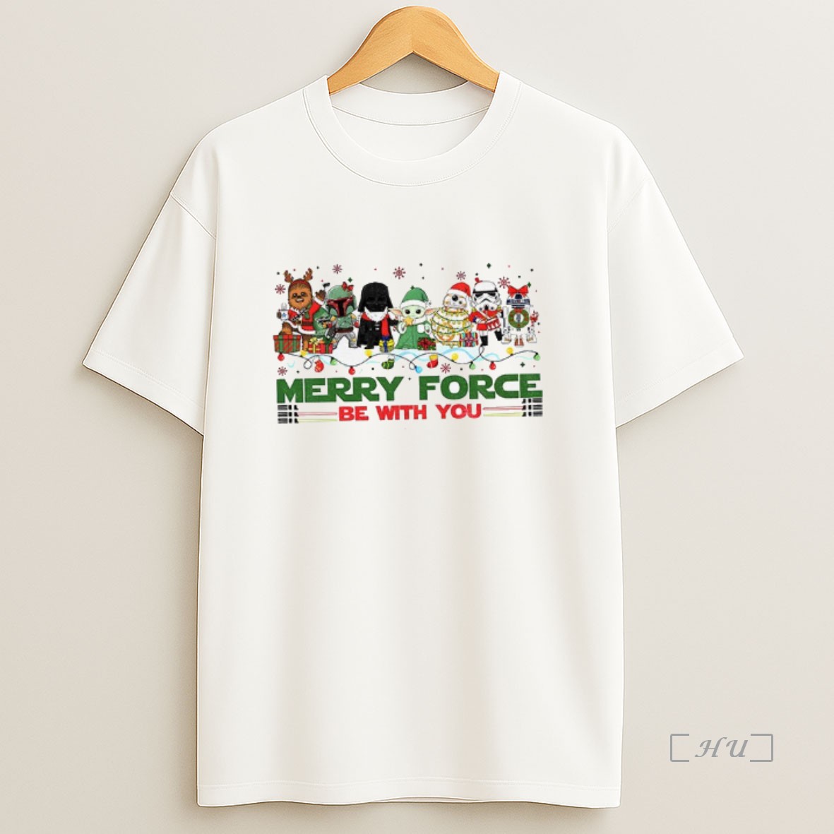 Officials Star Wars Merry Force Be With You Christmas Light Premium Shirt Sweatshirt Tee