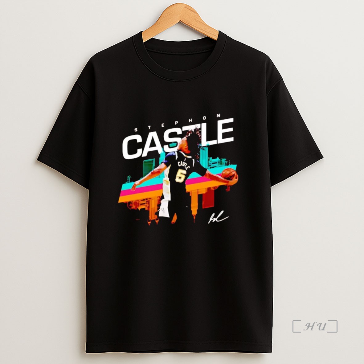 Officials Stephon Castle Layups Skyline San Antonio Spurs Premium Shirt Sweatshirt Tee