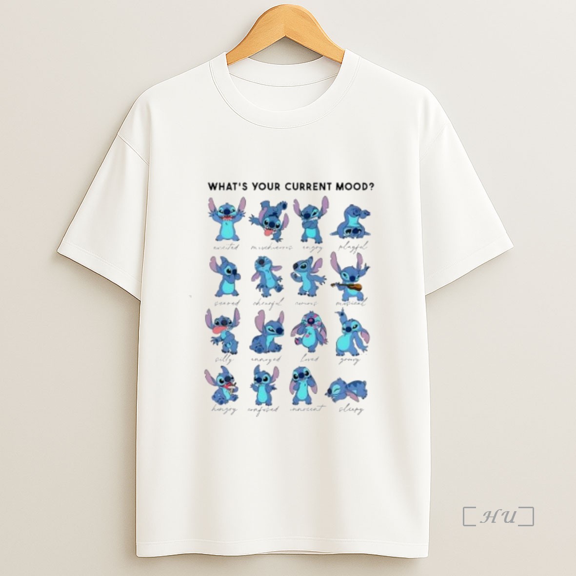 Officials Stitch Disney Emotions Whats Your Current Mood Premium Shirt Sweatshirt Tee