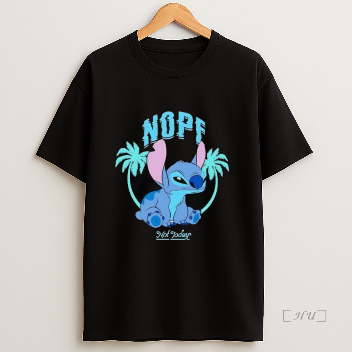 Officials Stitch Disney Nope Not Today Premium Shirt Sweatshirt Tee