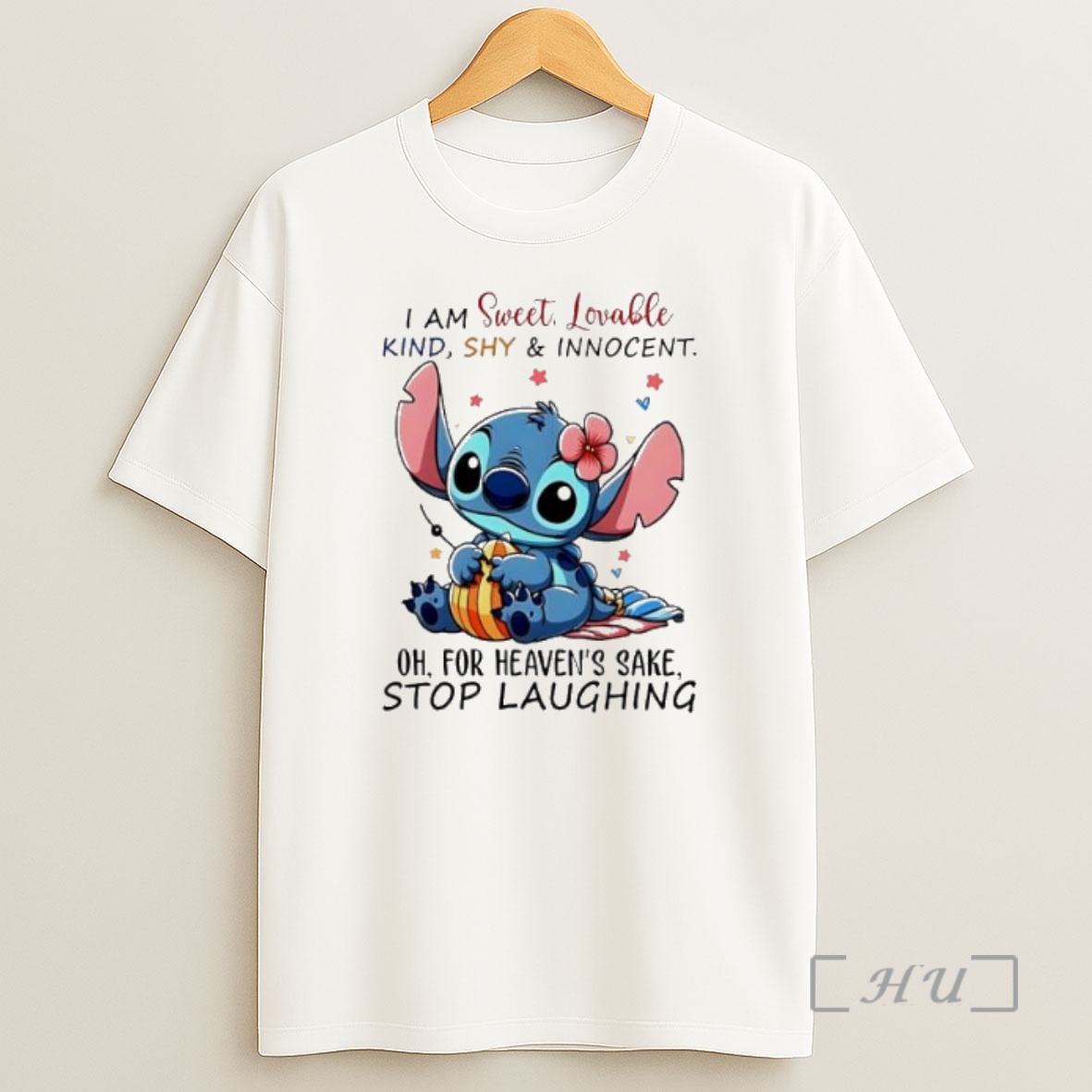 Officials Stitch I Am Sweet Lovable Kind Shy And Innocent Oh For Heavens Sake Stop Laughing Premium Shirt Sweatshirt Tee