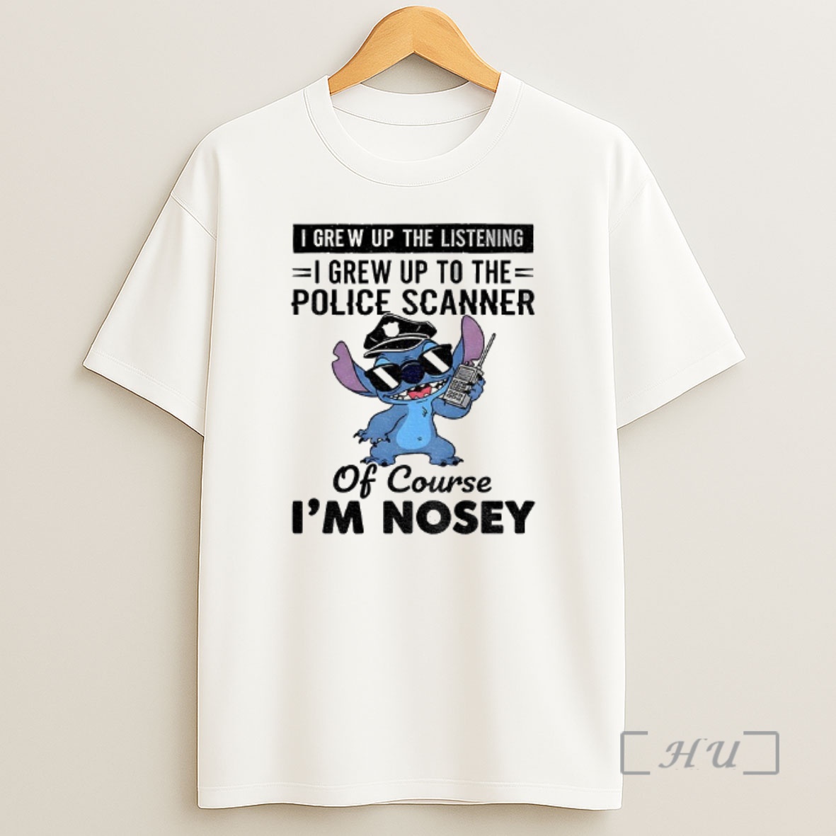 Officials Stitch I Grew Up The Listening I Grew Up To The Police Scanner Of Course Im Nosey Christmas Premium Shirt Sweatshirt Tee