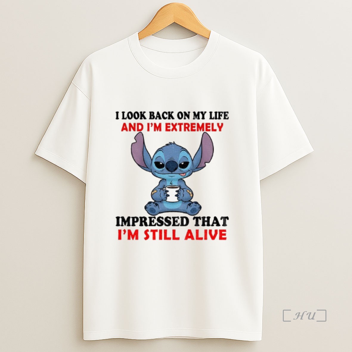 Officials Stitch I Look Back On My Life And Im Extremely Impressed That Im Still Alive Premium Shirt Sweatshirt Tee