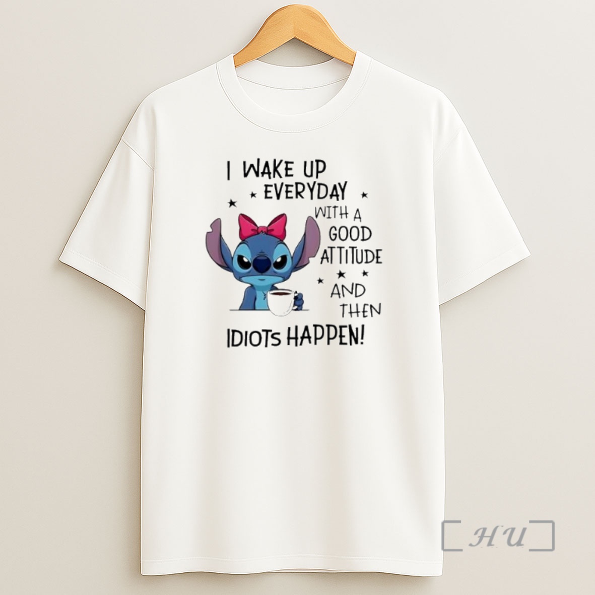Officials Stitch I Wake Up Every Day With A Good Attitude And Then Idiots Happen Premium Shirt Sweatshirt Tee