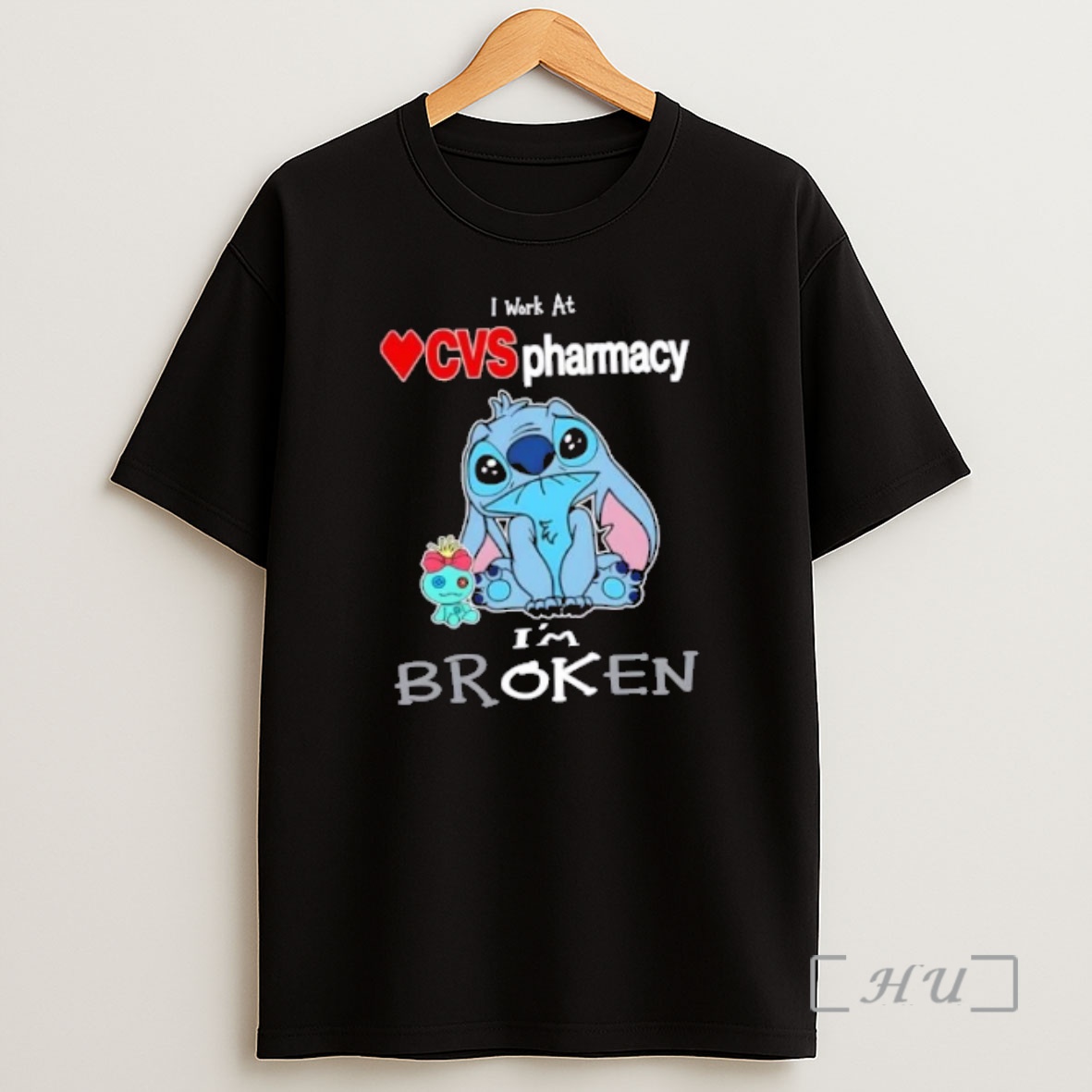 Officials Stitch I Work At Cvs Pharmacy Im Broken Premium Shirt Sweatshirt Tee