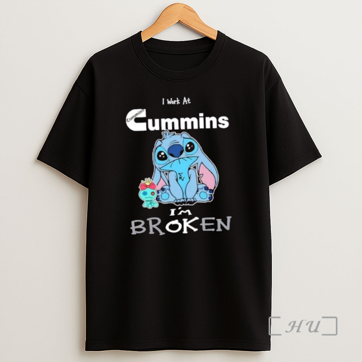 Officials Stitch I Work At Cummins Im Broken Premium Shirt Sweatshirt Tee