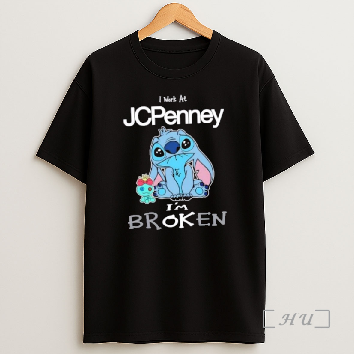 Officials Stitch I Work At Jcpenney Im Broken Premium Shirt Sweatshirt Tee