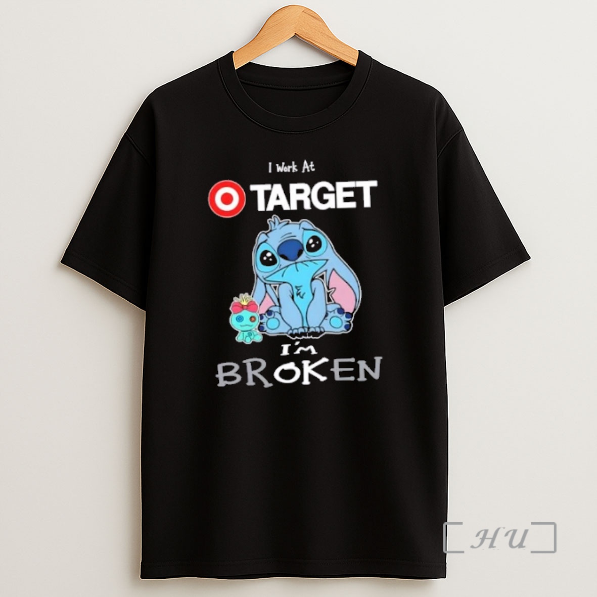 Officials Stitch I Work At Target Im Broken Premium Shirt Sweatshirt Tee