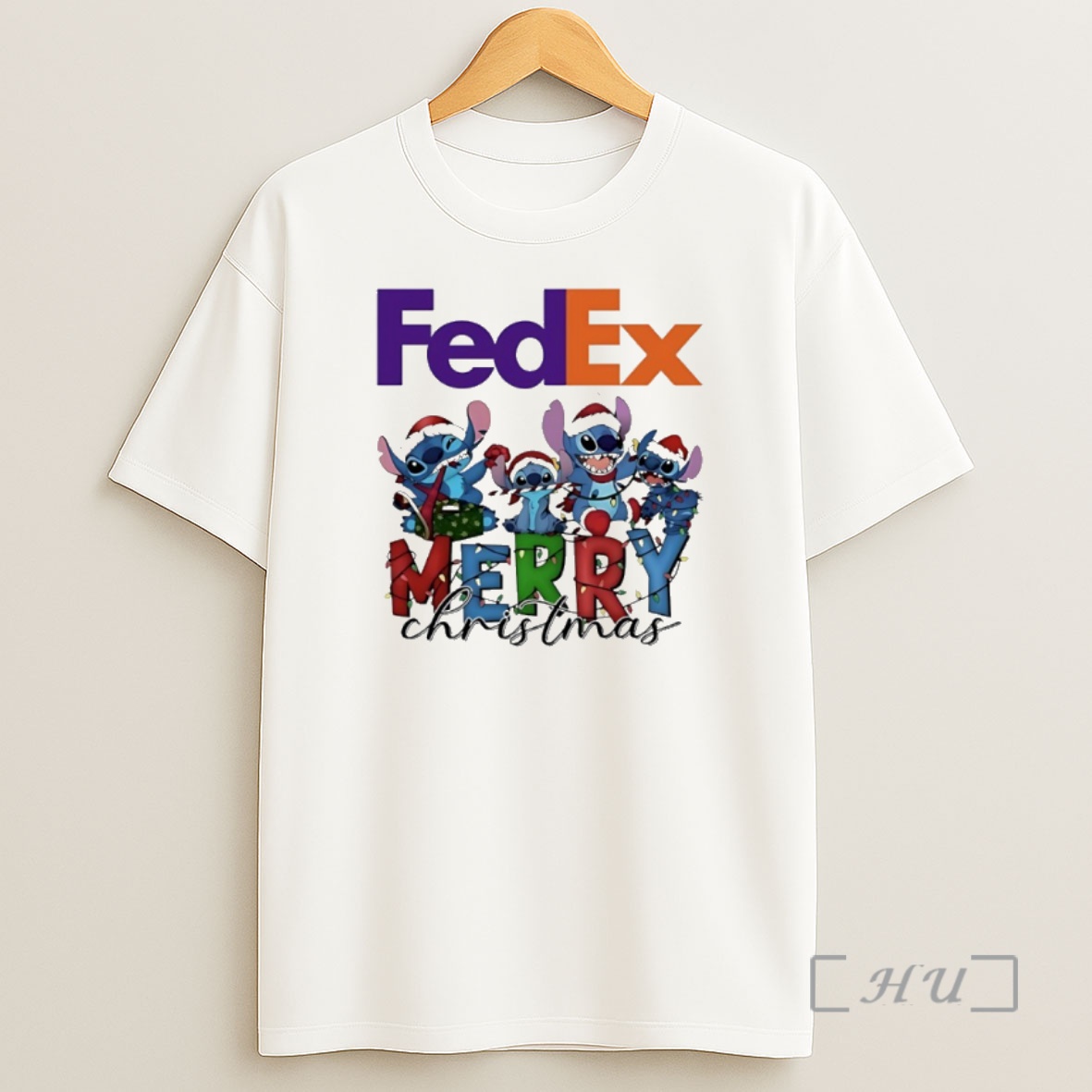 Officials Stitch Merry Christmas 2025 X Fedex Premium Shirt Sweatshirt Tee