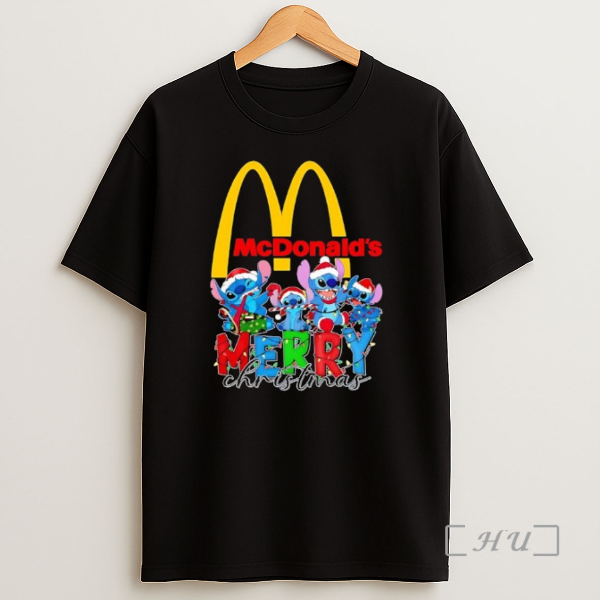 Officials Stitch Merry Christmas X Mcdonalds Logo Premium Shirt Sweatshirt Tee