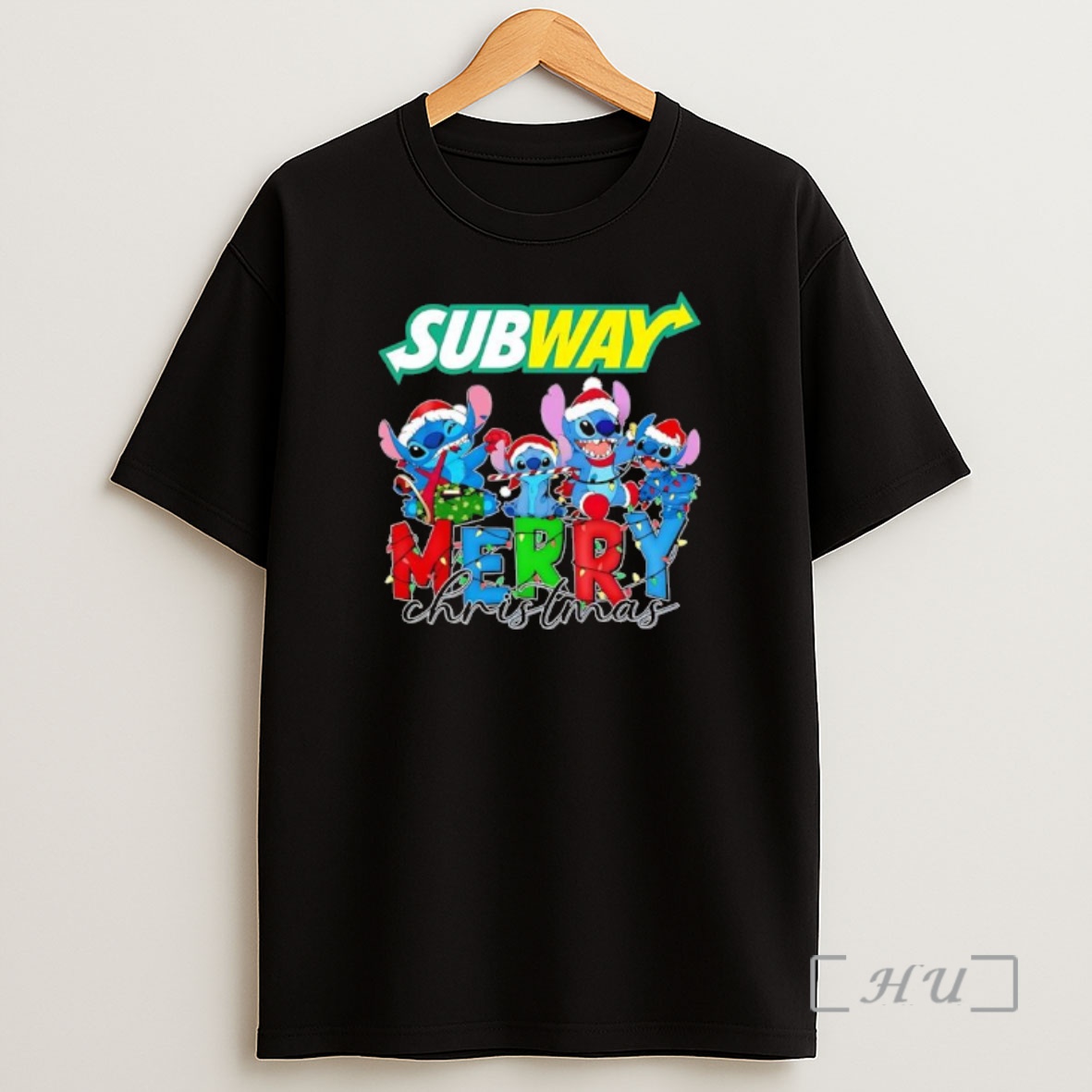 Officials Stitch Merry Christmas X Subways Logo Premium Shirt Sweatshirt Tee