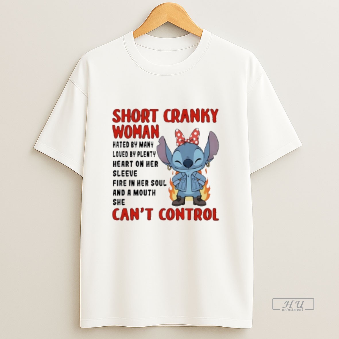 Officials Stitch Short Cranky Woman Hated By Many Loved By Plenty Heart On Her Sweatshirt Tee
