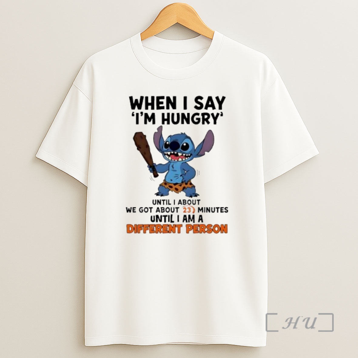 Officials Stitch When I Say Im Hungry Until I About We Got About 23 Minutes Until I Am A Different Person Premium Shirt Sweatshirt Tee