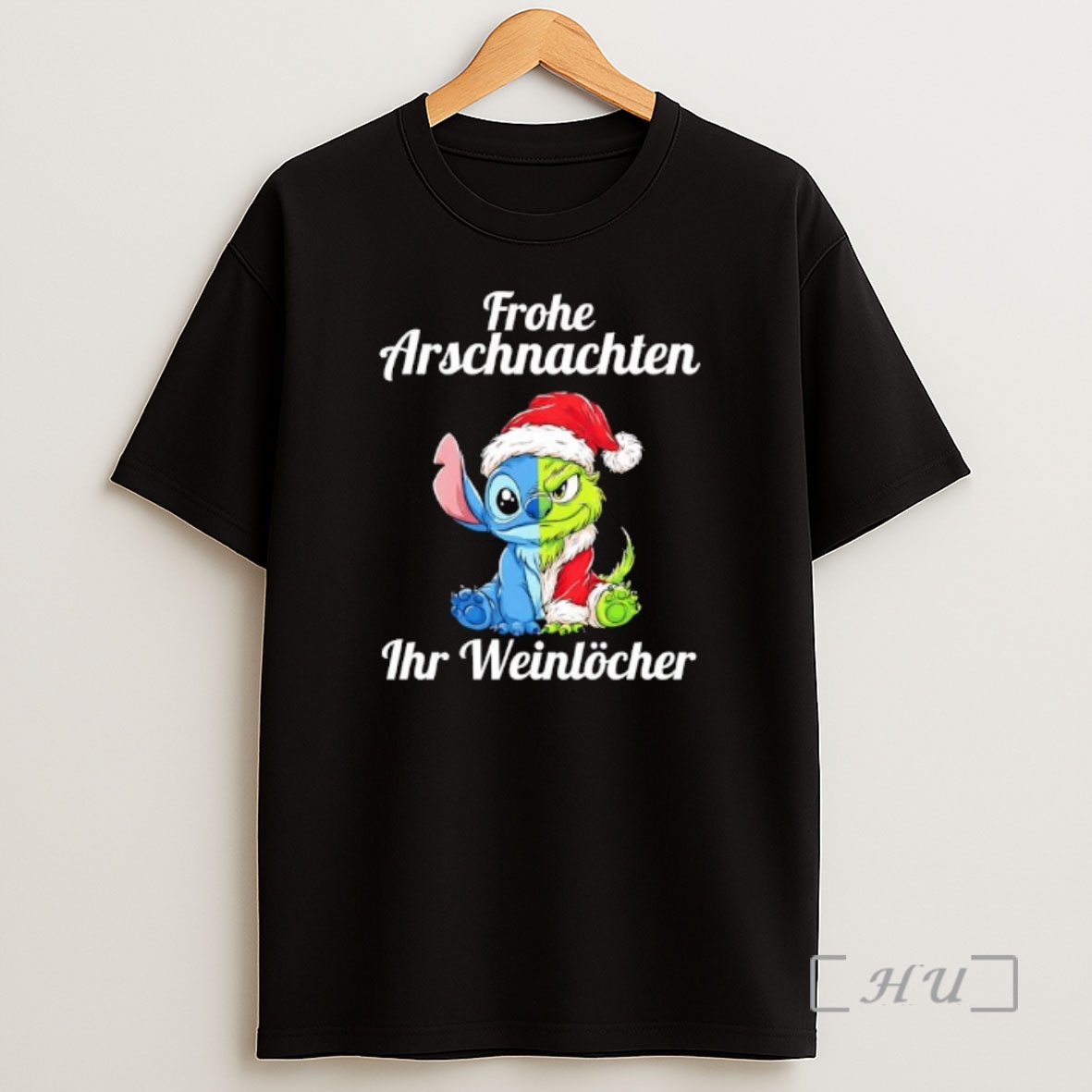 Officials Stitch And The Grinch Frohe Arschnachten Ihr Weinlocher Premium Shirt Sweatshirt Tee