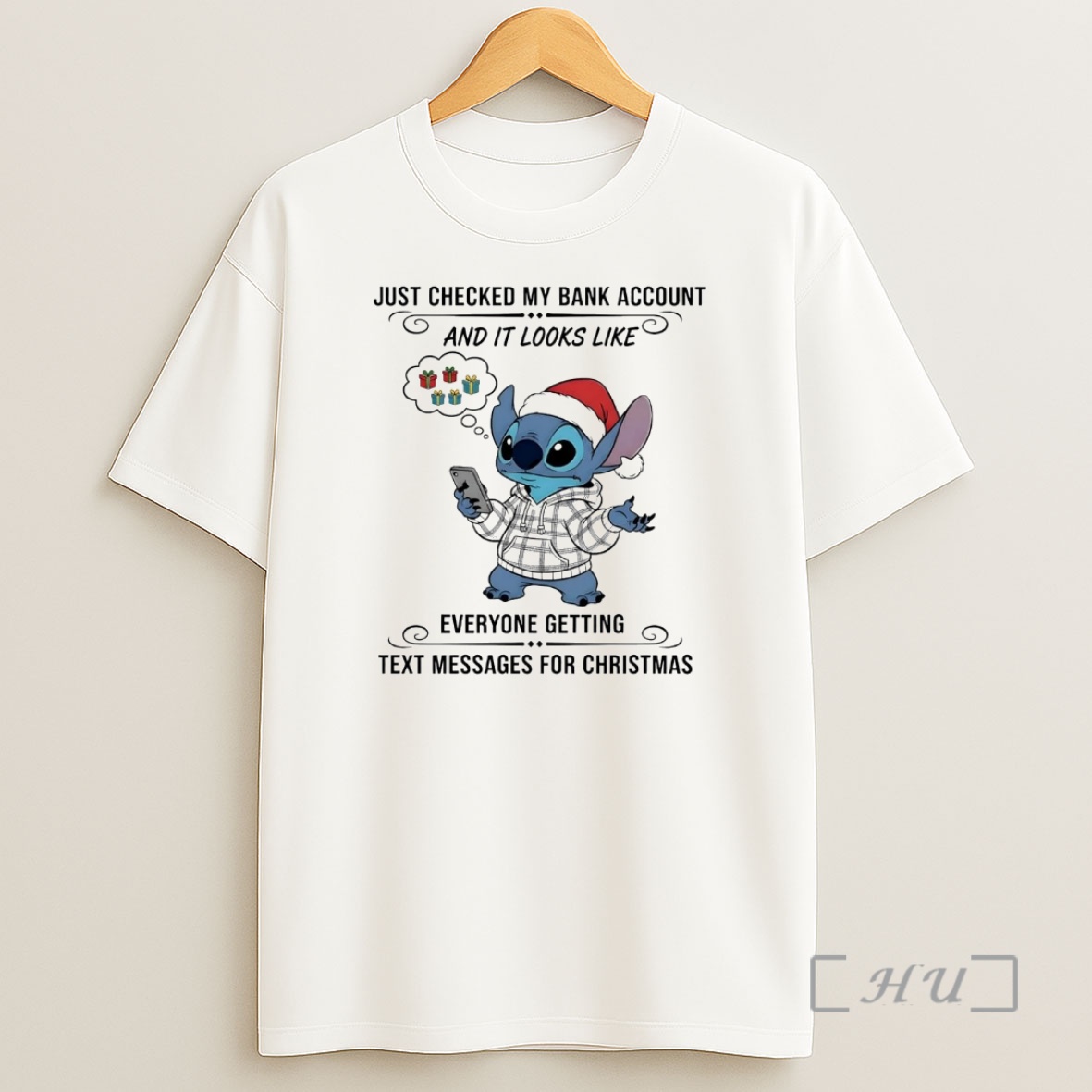 Officials Stitch Just Checked My Bank Account Everyone Getting Text Message Premium Shirt Sweatshirt Tee