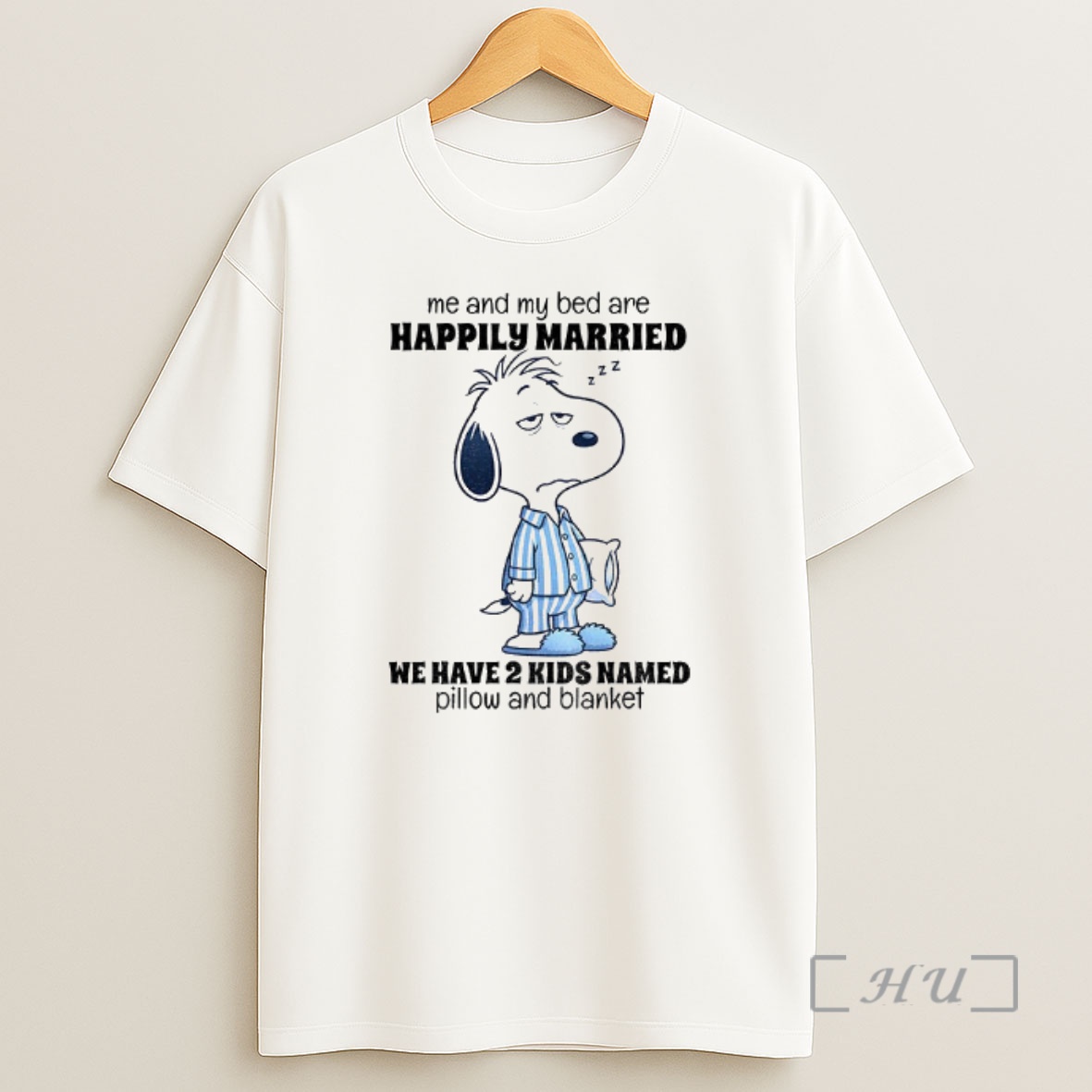 Officials Stitch Me And My Bed Are Happily Married Z Zz We Have 2 Kids Named Pillow And Blanket Premium Shirt Sweatshirt Tee