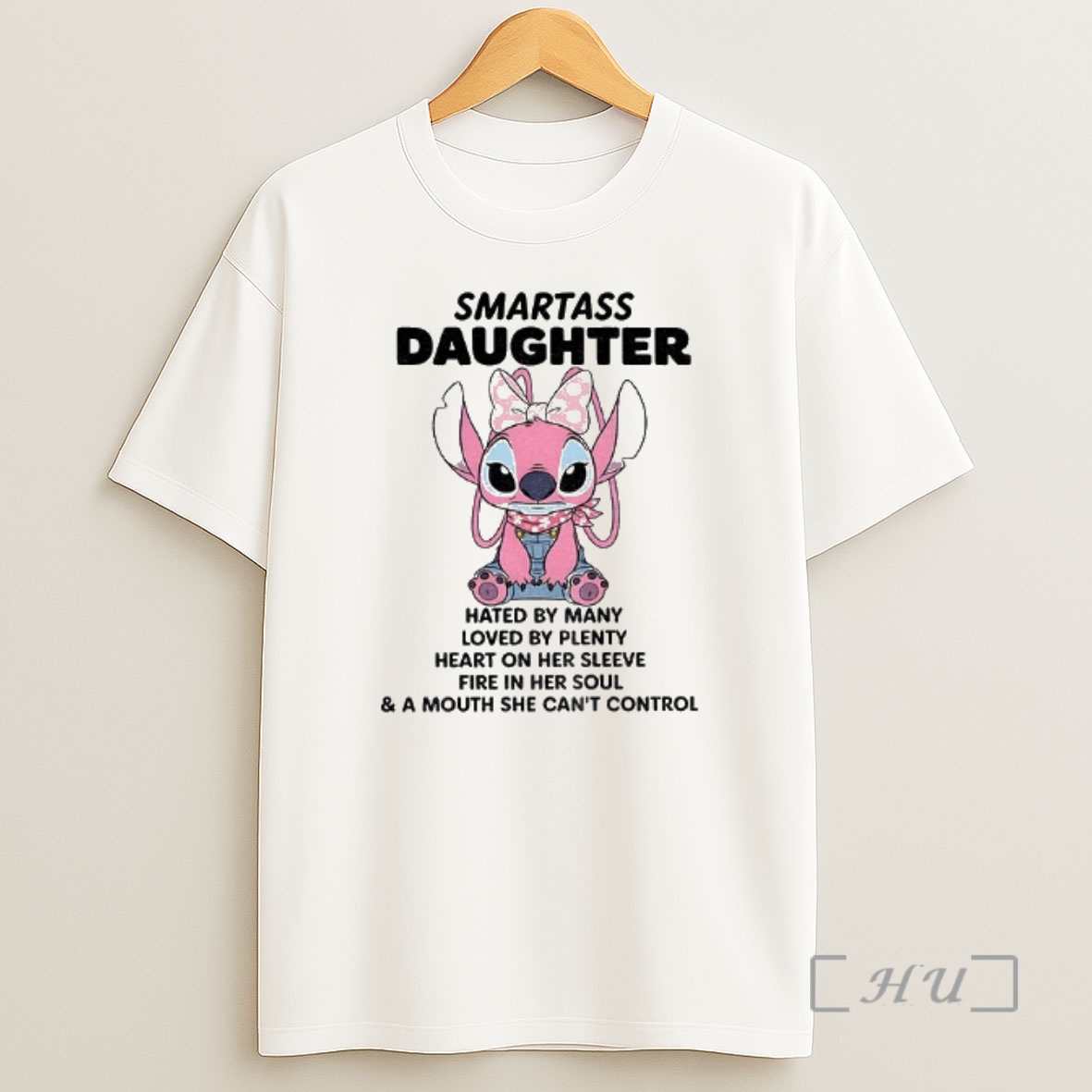Officials Stitch Smartass Daughter Hated By Many Loved By Plenty Heart On Her Sleeve Fire In Her Soul Premium Shirt Sweatshirt Tee