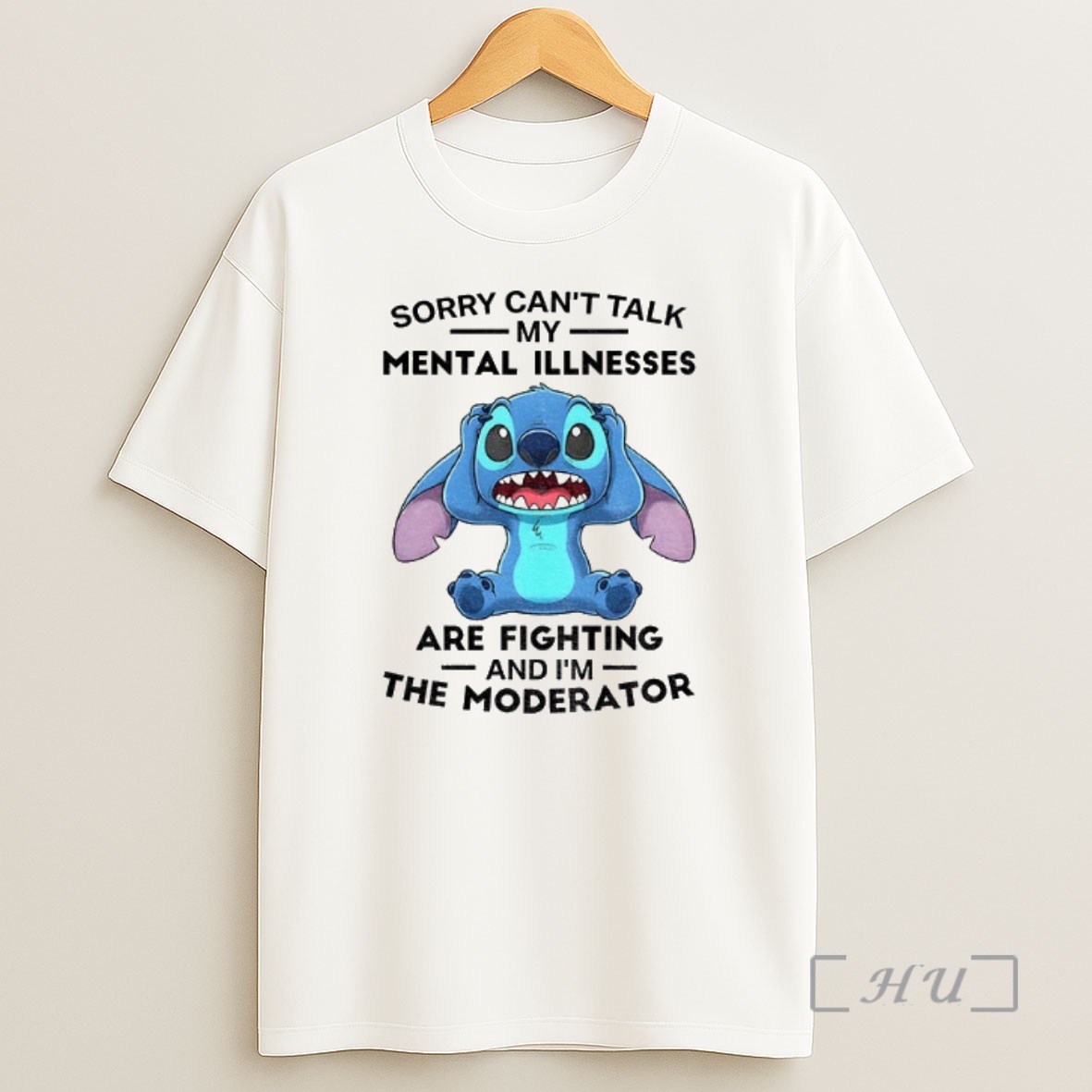 Officials Stitch Sorry Cant Talk My Mental Illnesses Are Fighting And Im The Moderator Premium Shirt Sweatshirt Tee