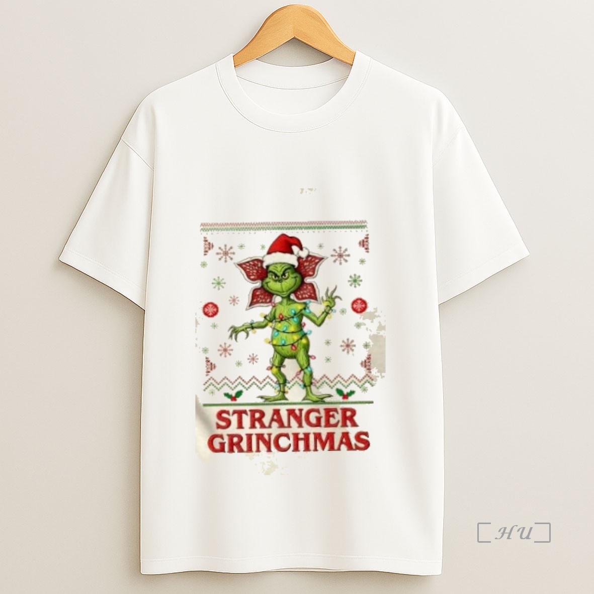 Officials Stranger Grinchmas Christmas Lights Premium Shirt Sweatshirt Tee