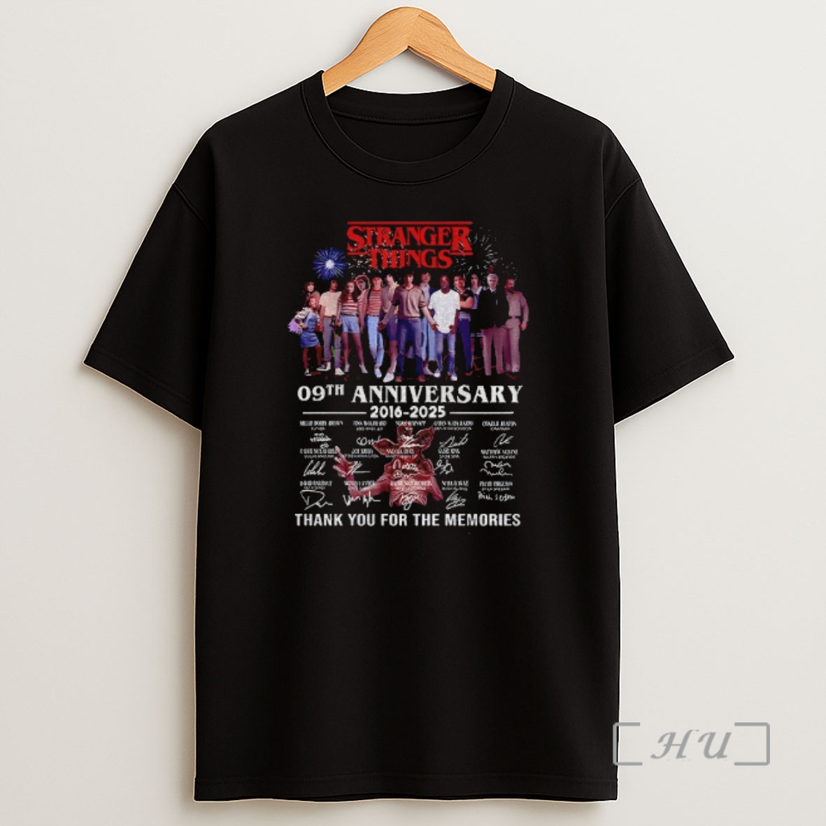 Officials Stranger Things 5 9th Anniversary 2015 2026 Signature Thank You For The Memories Premium Shirt Sweatshirt Tee