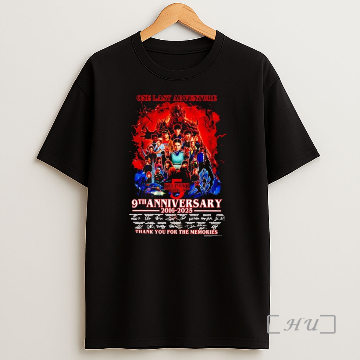 Officials Stranger Things 9th Anniversary 2016 2025 One Last Adventure Premium Shirt Sweatshirt Tee