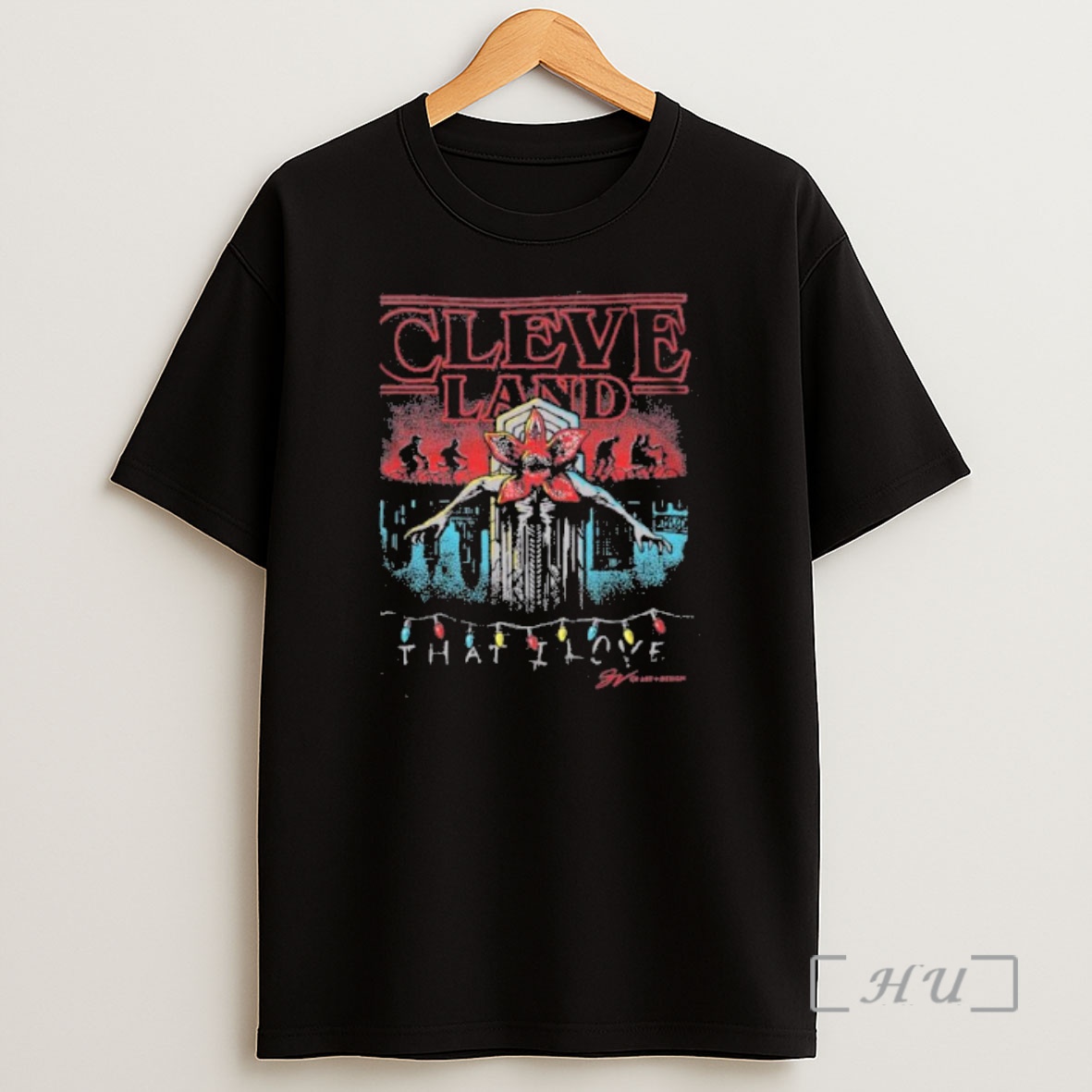 Officials Stranger Things Demogorgon X Cleveland That I Love Premium Shirt Sweatshirt Tee