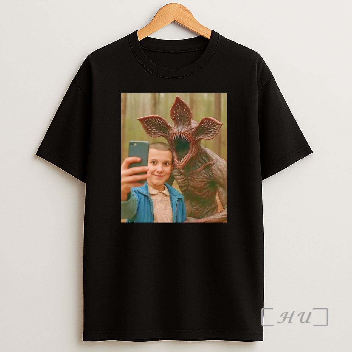 Officials Stranger Things Eleven And The Demogorgon Selfie Premium Shirt Sweatshirt Tee