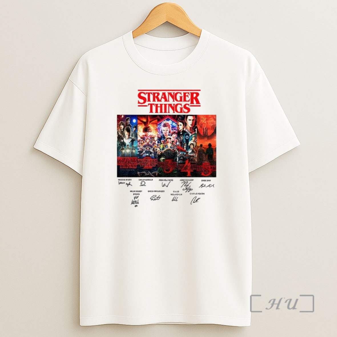 Officials Stranger Things S1 S5 Vintage Graphic Movie Signature Premium Shirt Sweatshirt Tee