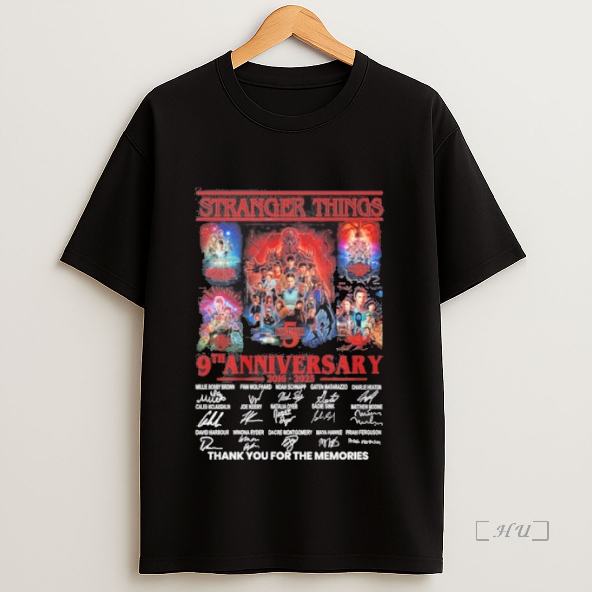 Officials Stranger Things Seasons 5 9th Anniversary 2016 2025 Premium Shirt Sweatshirt Tee